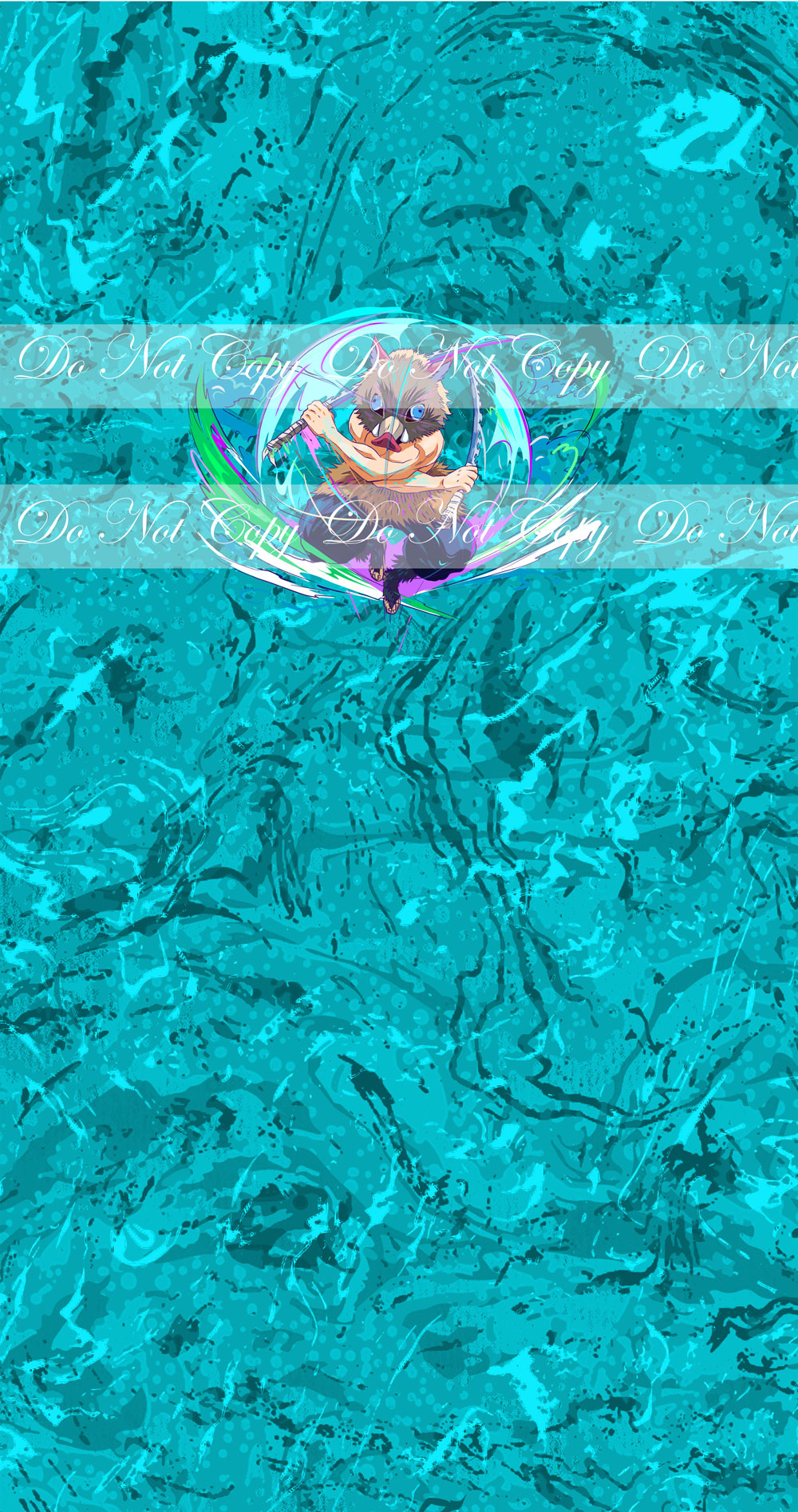 Preorder R57 -Anime Round -Blade of Demon Destruction- Beast Breathing (Green)