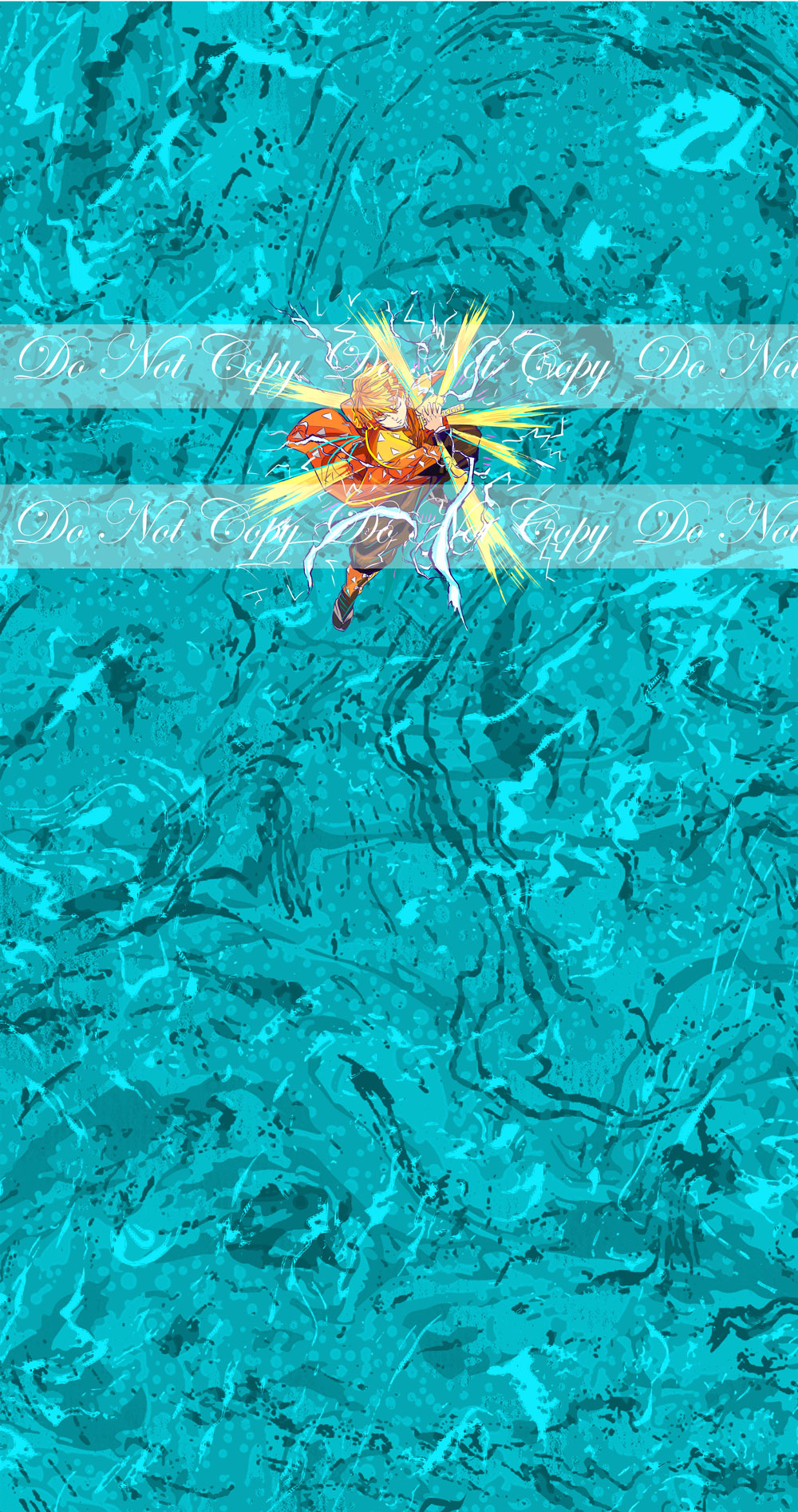 Preorder R57 -Anime Round -Blade of Demon Destruction- Flaming Thunder (Green)