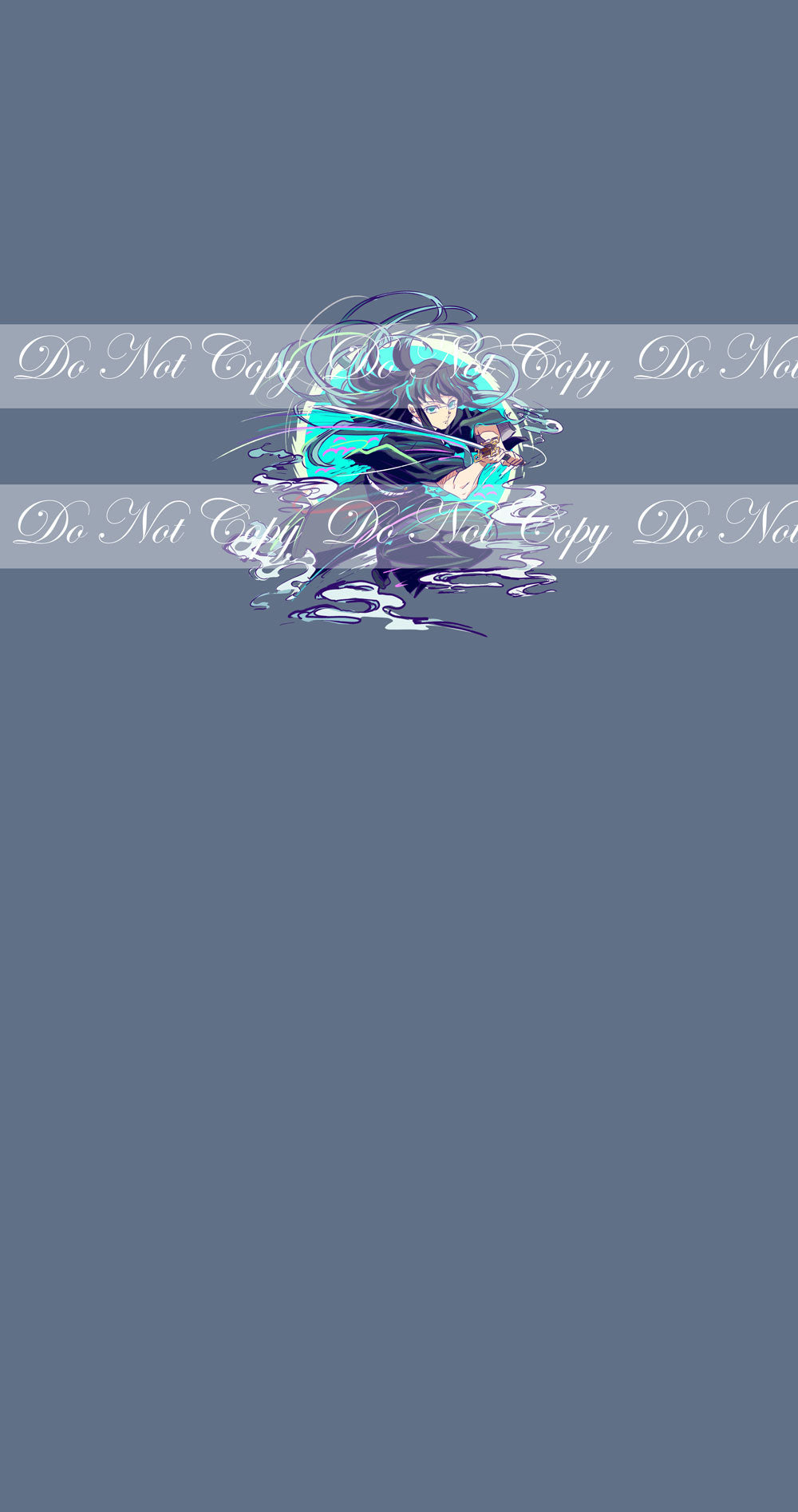 Preorder R57 -Anime Round -Blade of Demon Destruction- Mist Hashira(Grey)