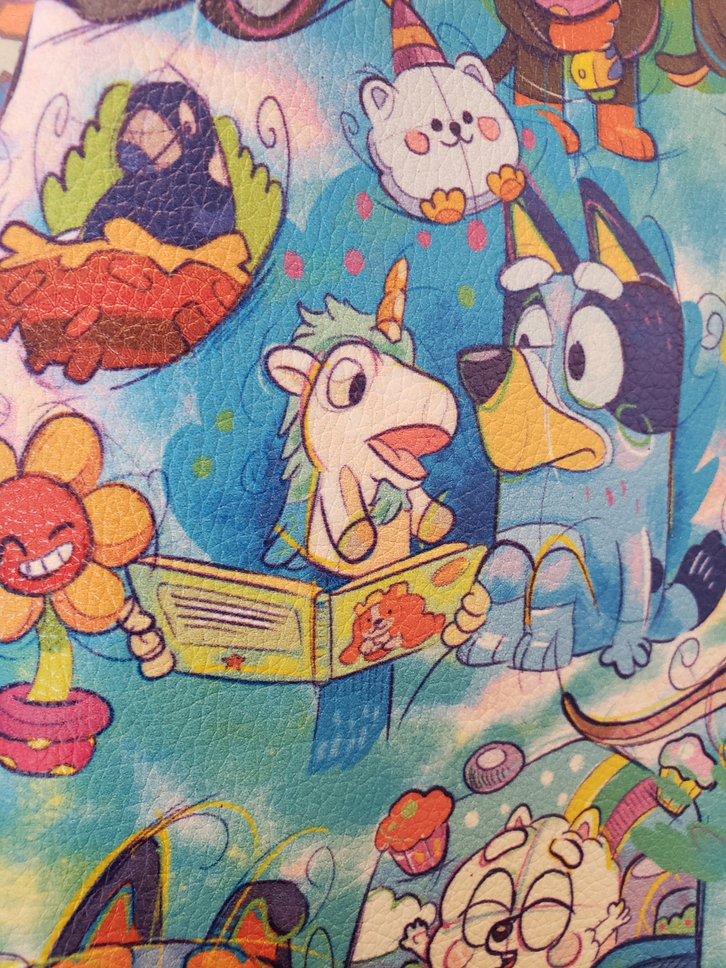 Retail R62- Smooth and Textured Vinyl- Crazy Puppies- Pink Main