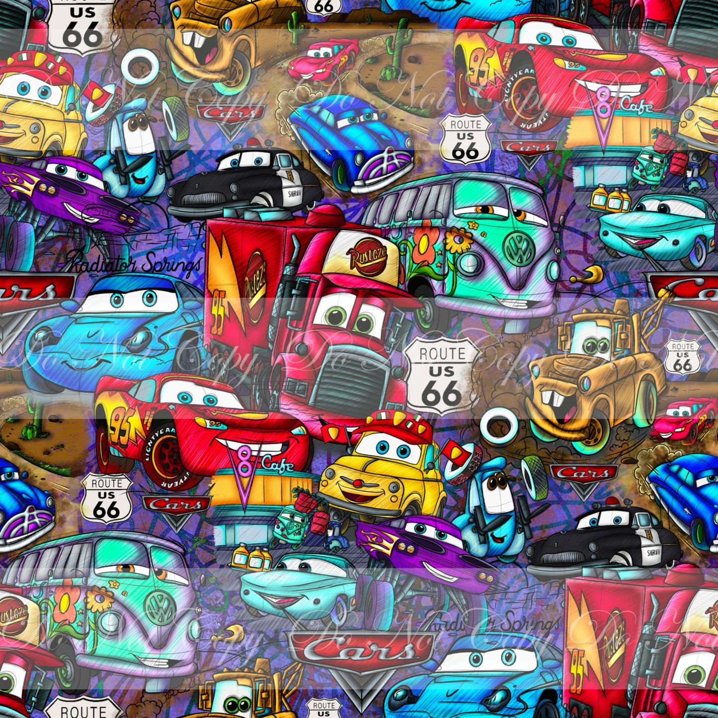 Discounted Retail Radiator- Purple - Waterproof Cotton Canvas