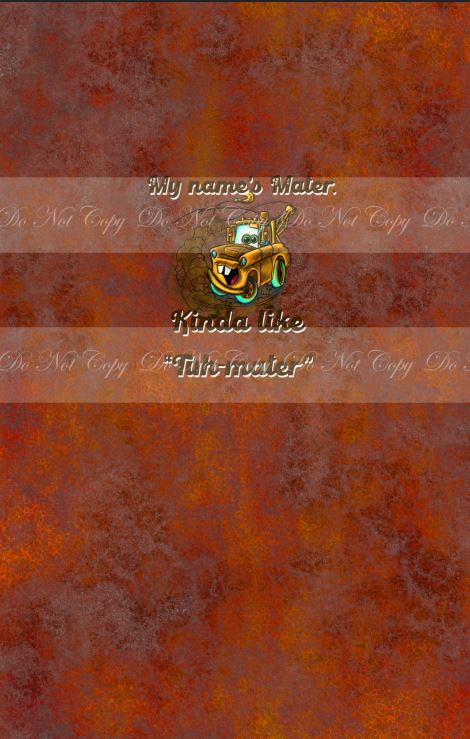 Retail R50- My Name is- Waterproof Canvas (Panel)