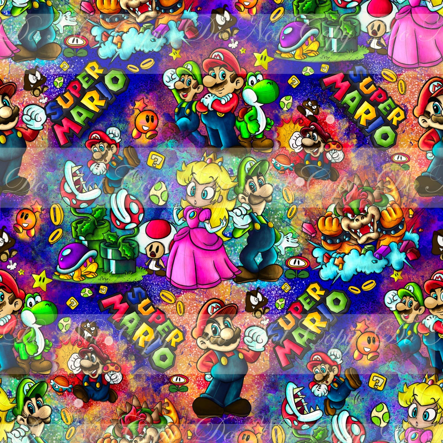 Discounted Retail Super World Main- Waterproof Cotton Canvas