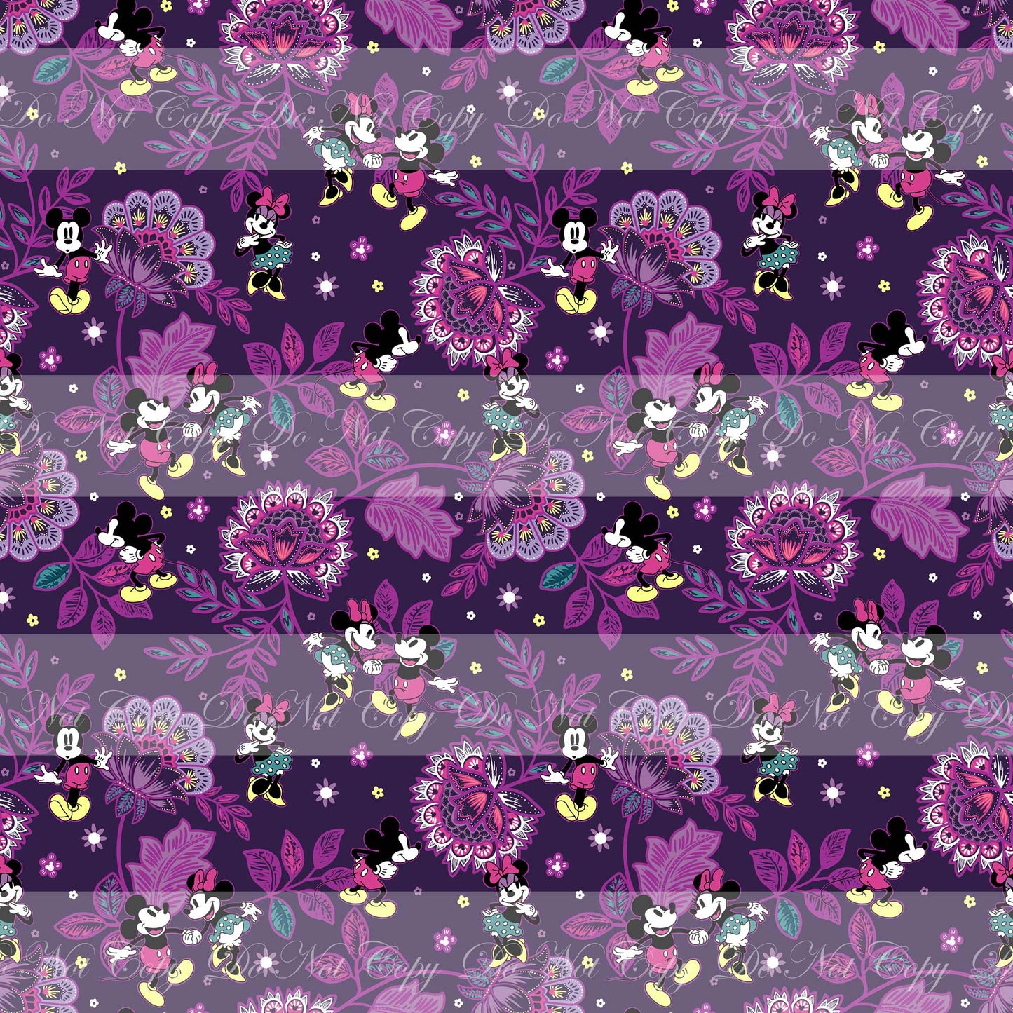 Retail Vera Mouse Inspired - Main Print- (Purple)- Waterproof Canvas
