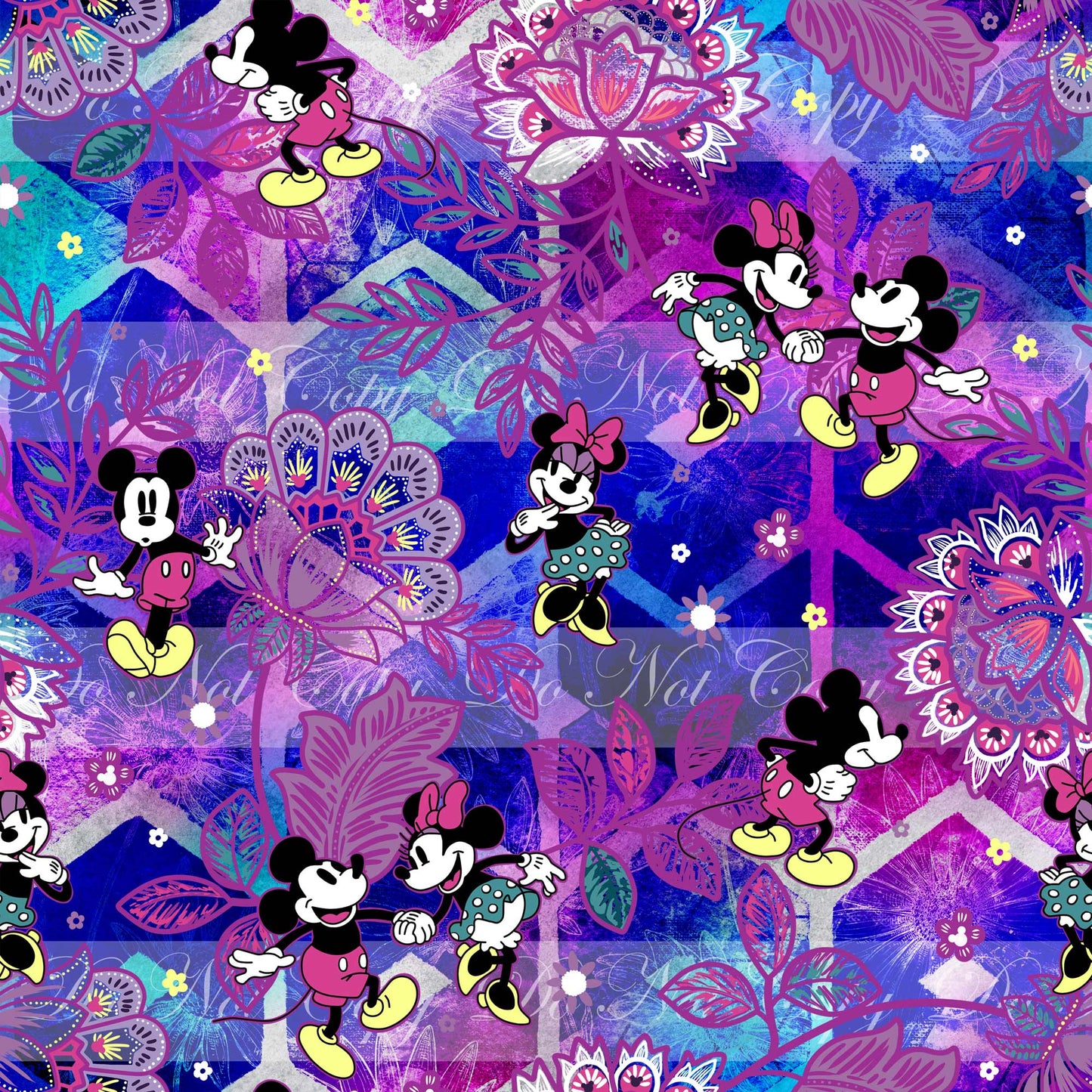 Retail -Vera Mouse Rhombus Floral Vinyl