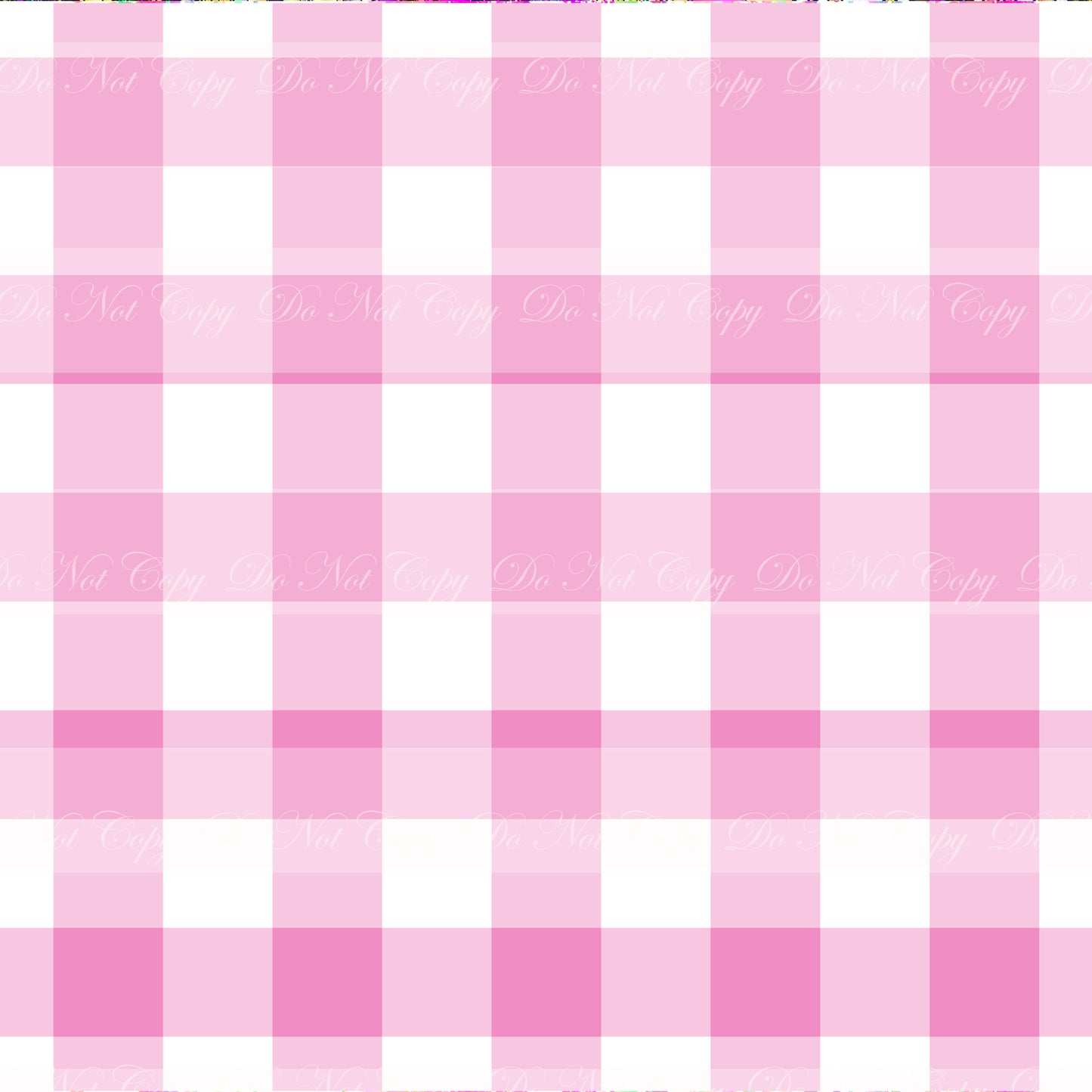 Retail -Pink World- Pink Gingham Smooth Vinyl/ Faux Leather