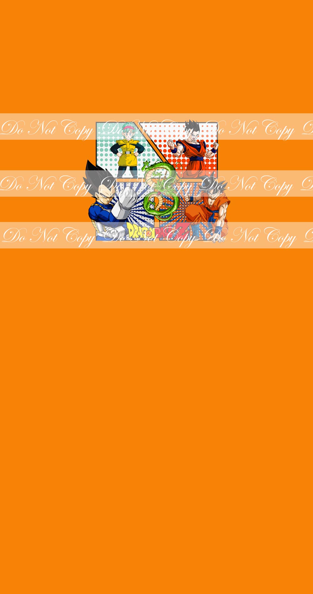 Preorder R57 -Anime Round- DBZ Panel -Bright Orange
