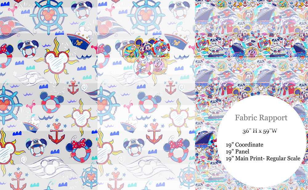 Retail R60- Cruise -Main Grey- Fabric Rapport - Waterproof Canvas