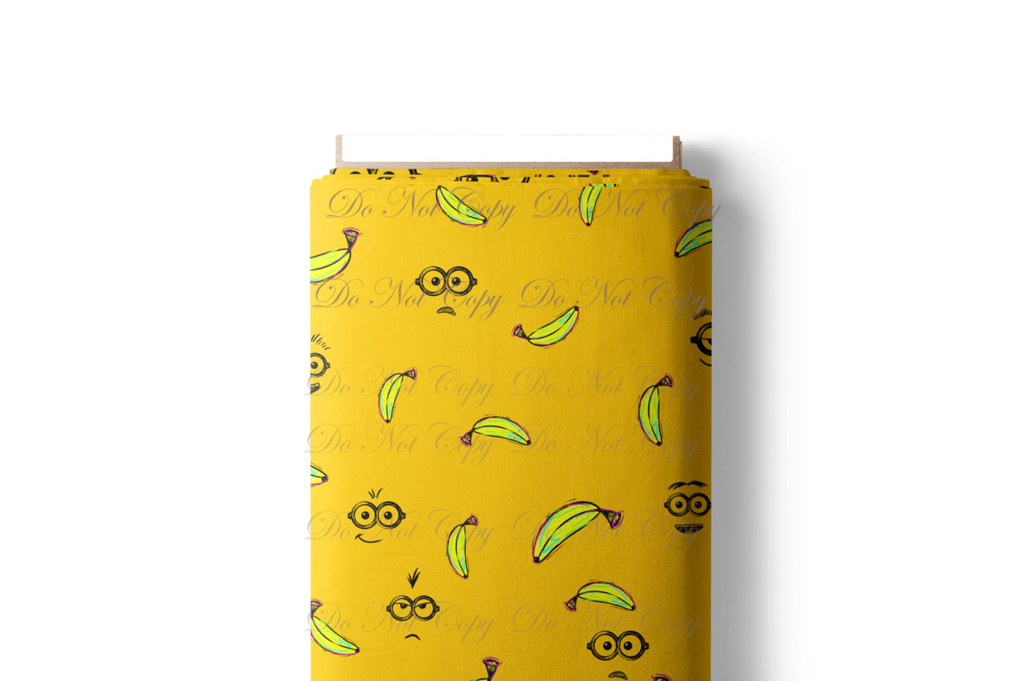 Retail R64- Yellow Creatures -Yellow Bananas - Cotton Spandex