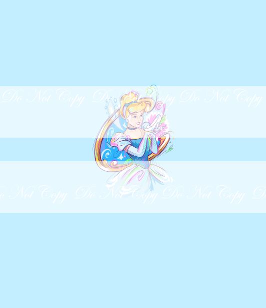 Preorder R67- A Dream Is A Wish-Panels-Glass Slipper ( Child, Big kids, Adults) Blue