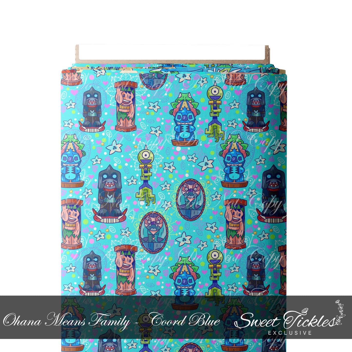 Preorder R71-Ohana Means Family- Tiki Coordinate Blue