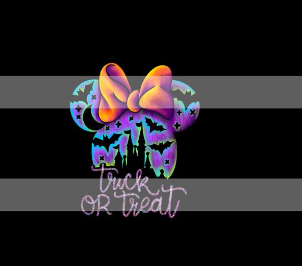 Preorder R73 Spooky Trick or Treat - Panel - Child, Big kids, Adults) Trick or Treat- Black