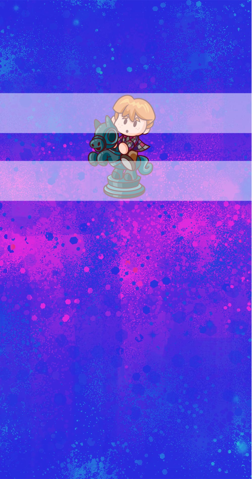 Preorder R80 -Wizards -"Boy in Horse" Panel - Blue