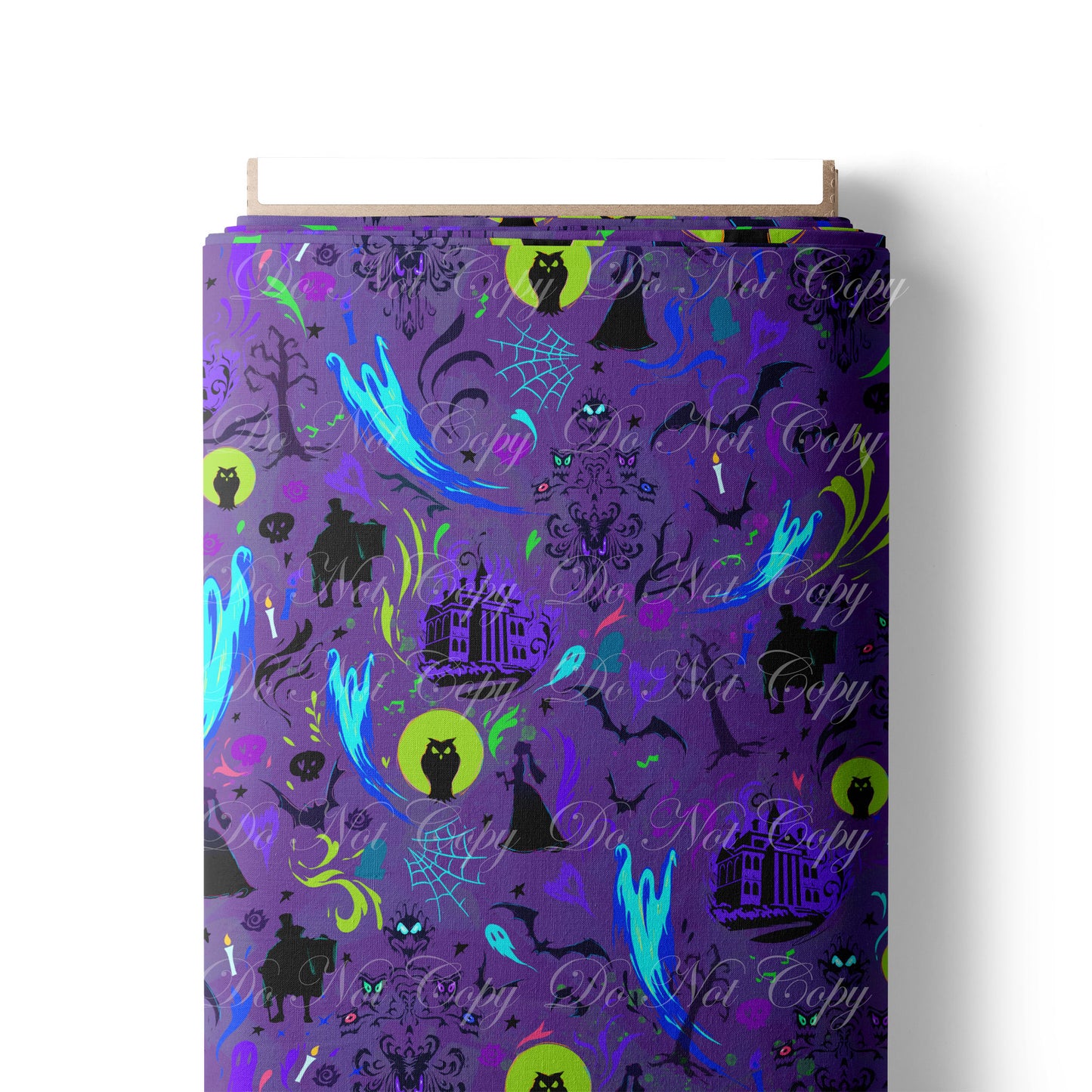 Preorder R73-Haunted Mansion- Coordinate Print - Purple