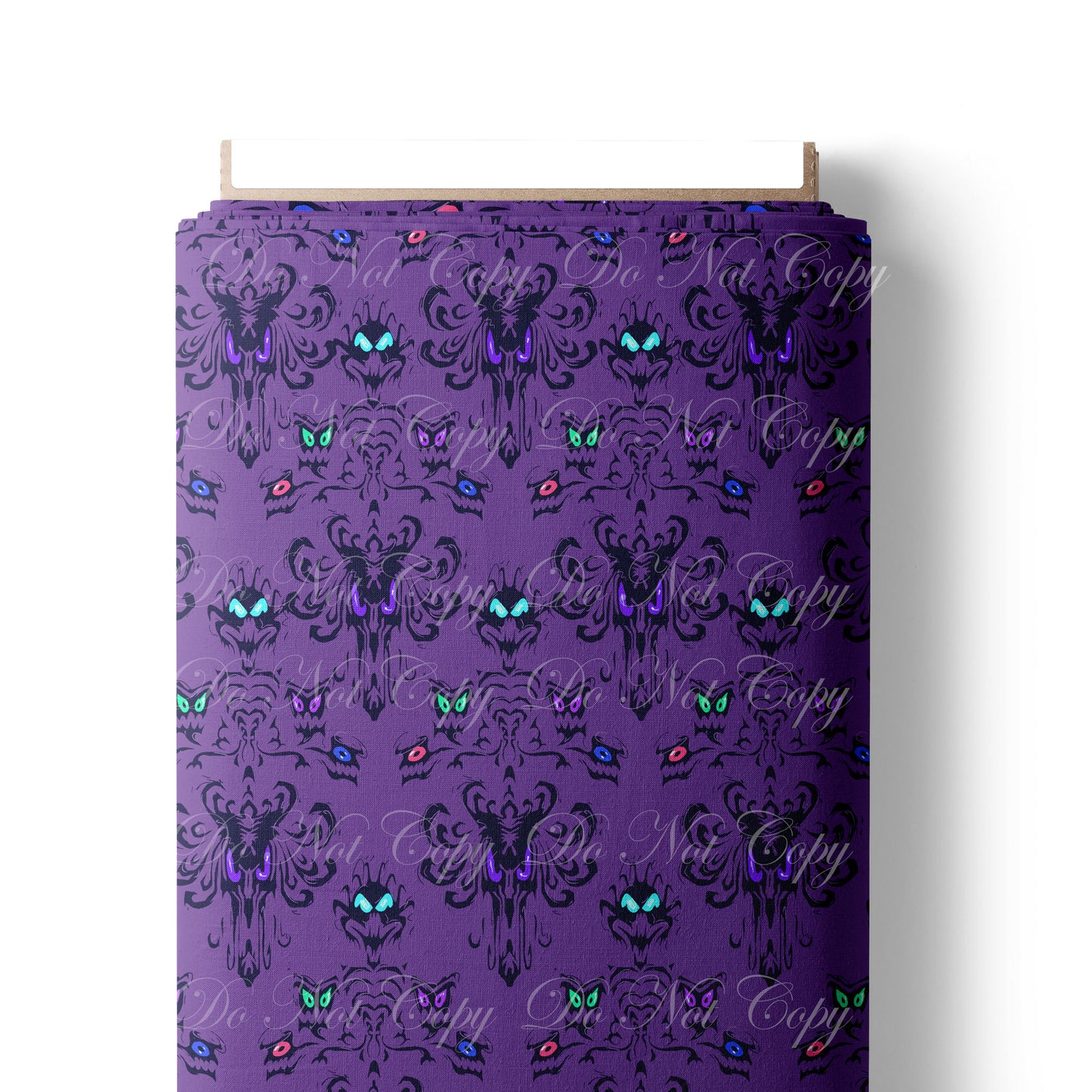 Preorder R73-Haunted Mansion- Damask Print - Purple