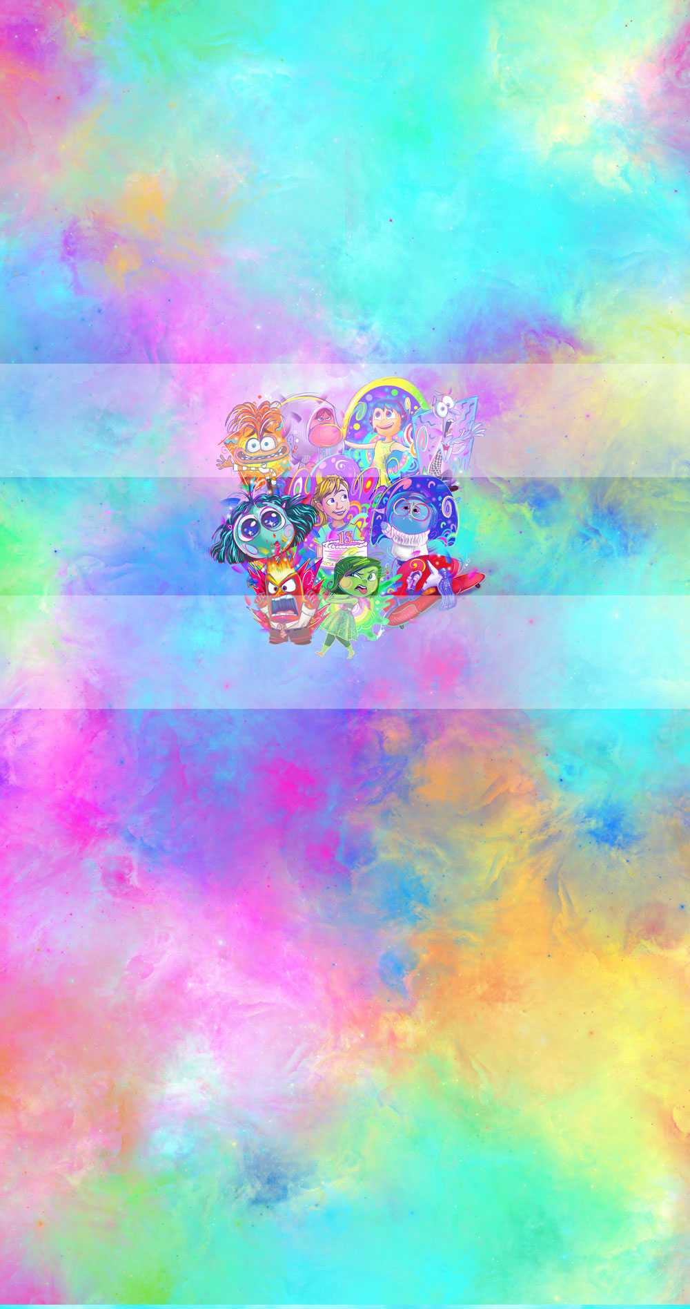 Retail R61 -Emotions Panels- Group - Rainbow - Cotton Spandex