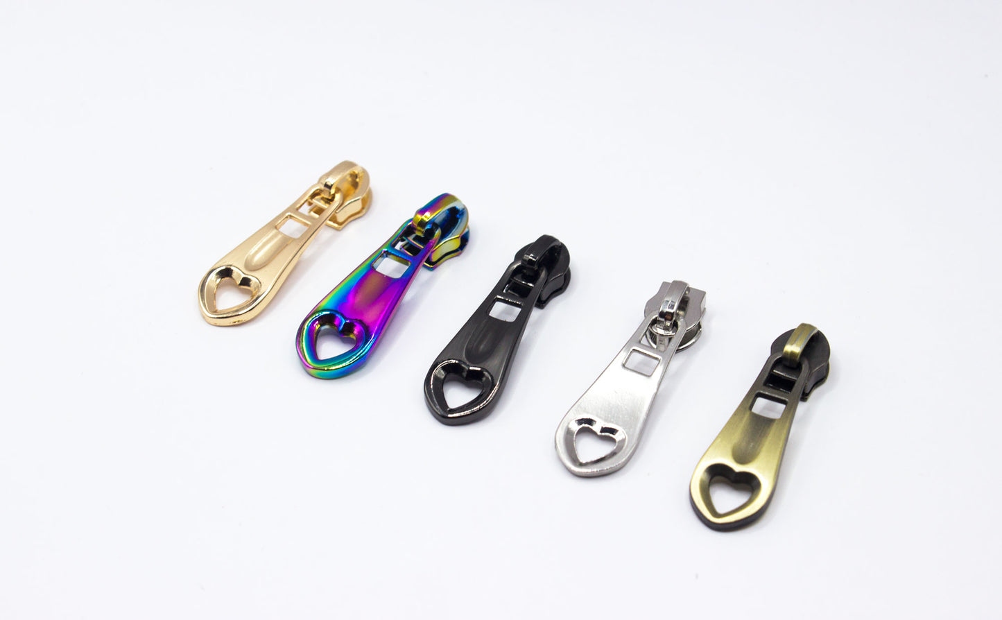 Single Heart Zipper Pull #5