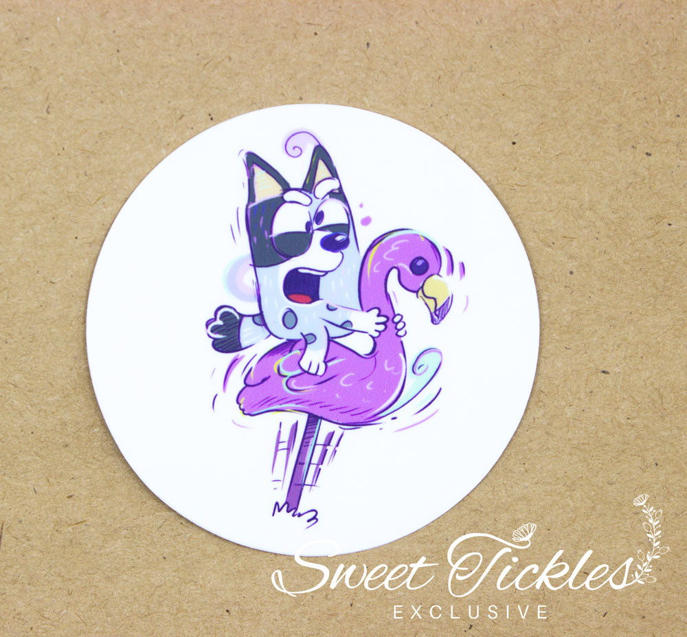 Muffin Circle- Matte Sticker