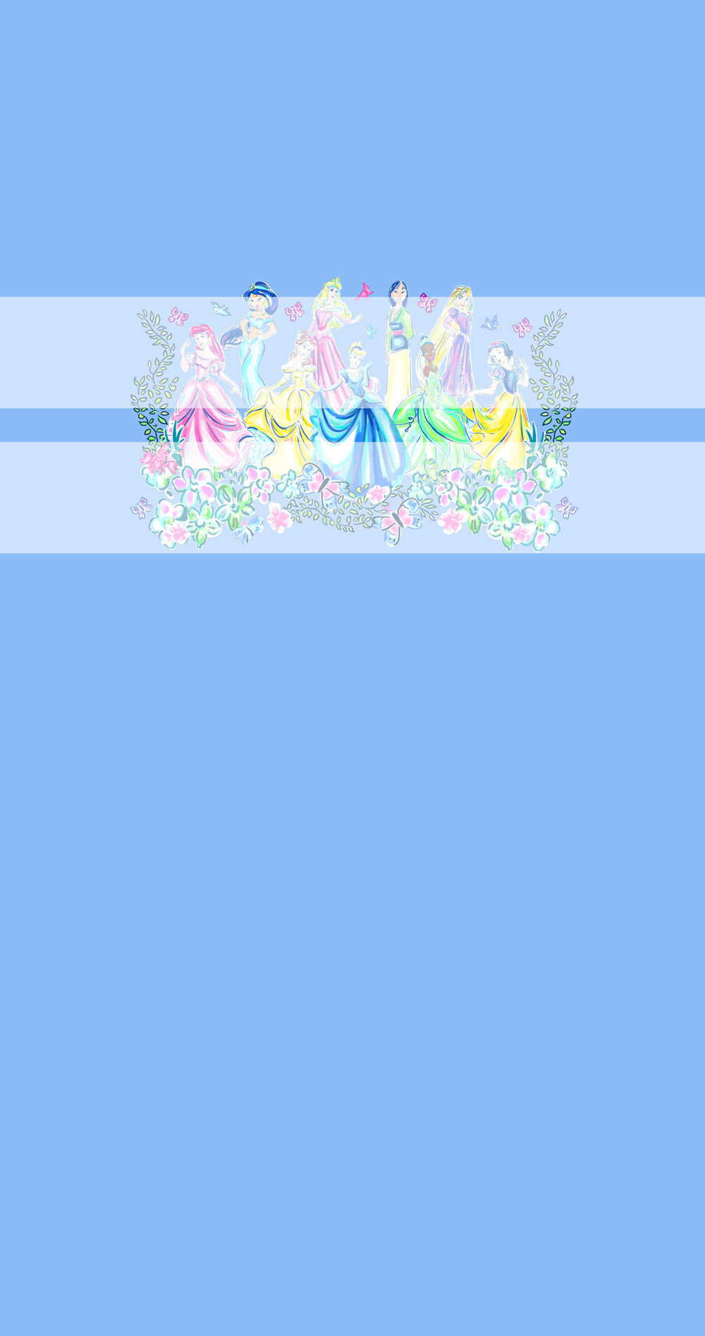 Preorder LP Princesses Panels- Child, Big kids, Adults) Blue 2