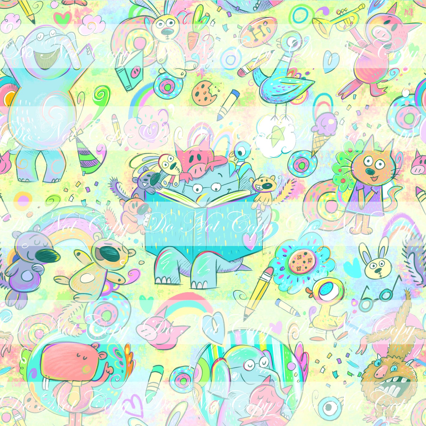 Preorder R59- The Piggy, The Elephant and The Birdie- Main Bright Version- Yellow