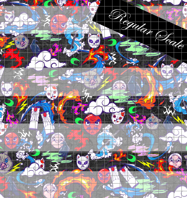 Preorder R57- Anime Round -"Blade of Demon Destruction- Black Coord