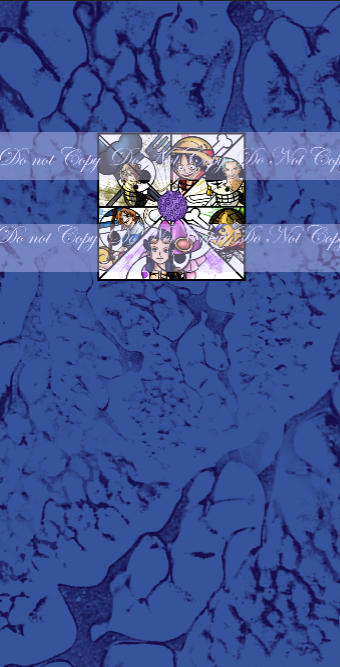 Preorder R57 -Anime Round -Group Image -Comic Style -Light Blue Panel