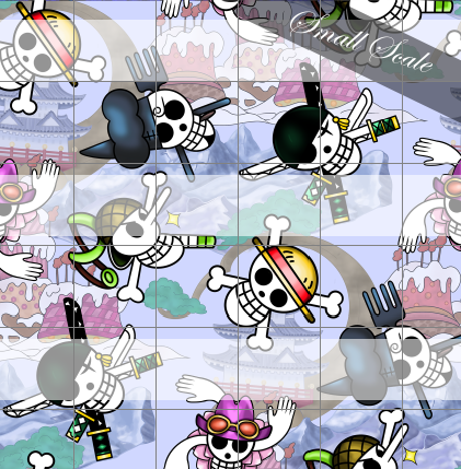 Preorder R57- Anime Round -いちPiece- Pirate Heads Purple