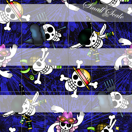 Preorder R57- Anime Round -いちPiece- Pirate Heads Blue