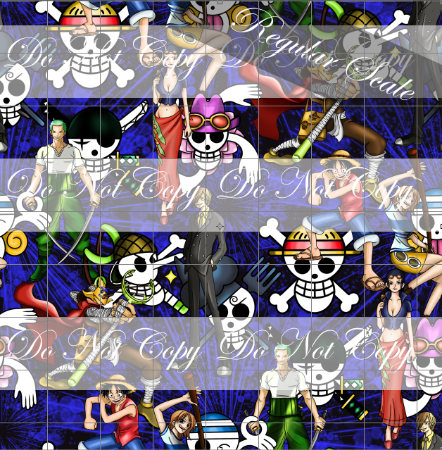 Preorder R57- Anime Round -いちPiece- Pirate - Blue