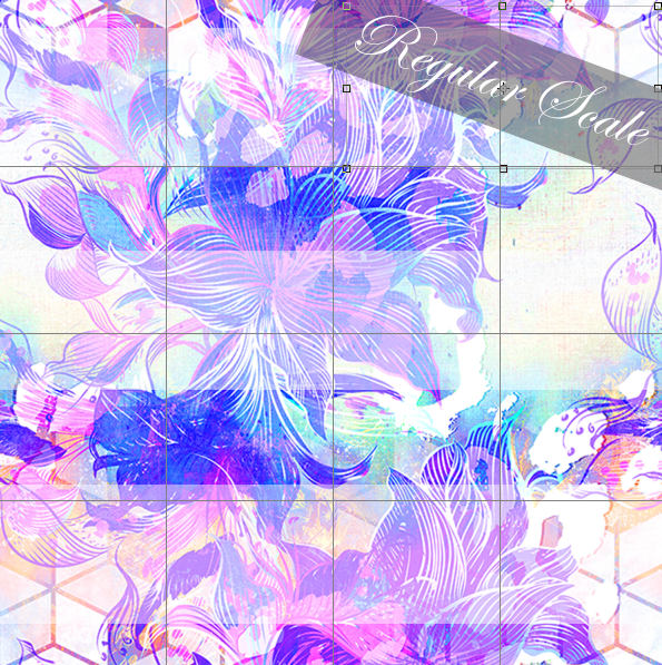 Retail R57- Pretty in Pink and Rainbow- Geometric Aqua Floral - Sweet Luxe