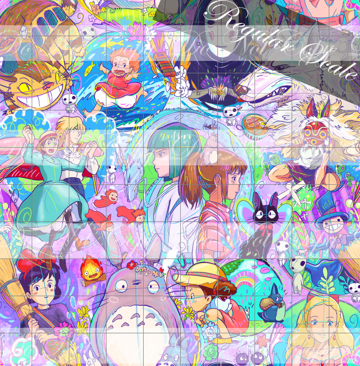 Preorder R57- Anime Round - Ghibli Purple