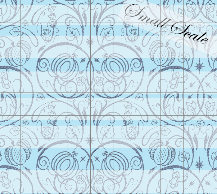 Retail R58- Smooth and Textured Vinyl- Wish Wallpaper- Cinder-Silver Pumpkins