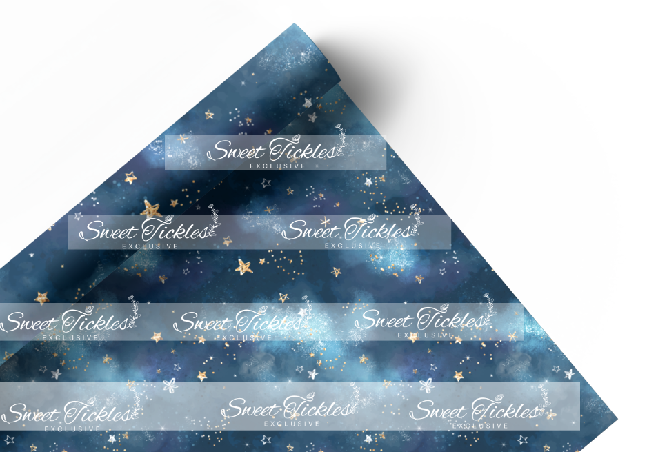 Retail R63-Christmas Heelers- Smooth and Textured Vinyl- Coord Blue