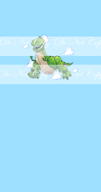 Preorder R65- Andy's toys- Dino ( Child, Big kids, Adults) (Light Blue)