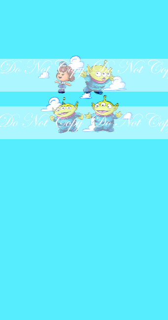 Preorder R65- Andy's toys- Set of 4( Child, Big kids, Adults) (Bright Blue)