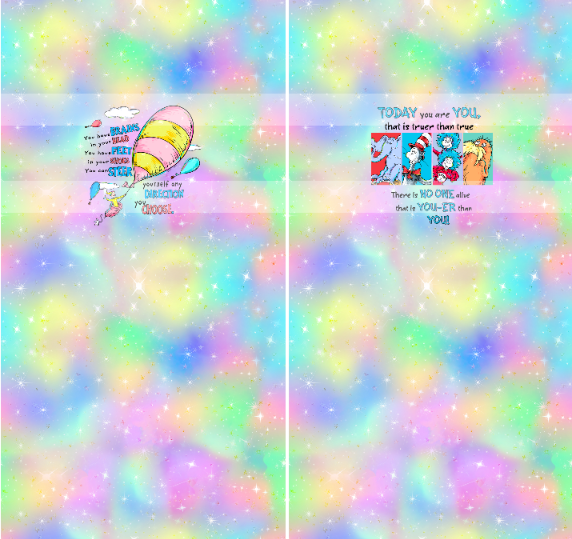 Preorder R66- Bookish/ Reading Corner- Seuss Adult Panel Set 2 (Pastel)