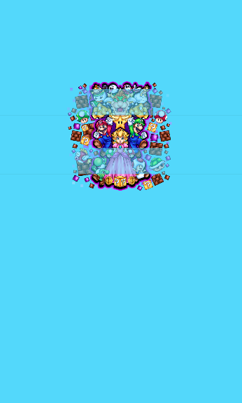 Preorder R83 -Super M&L- Princess Peach Panels- Light Blue