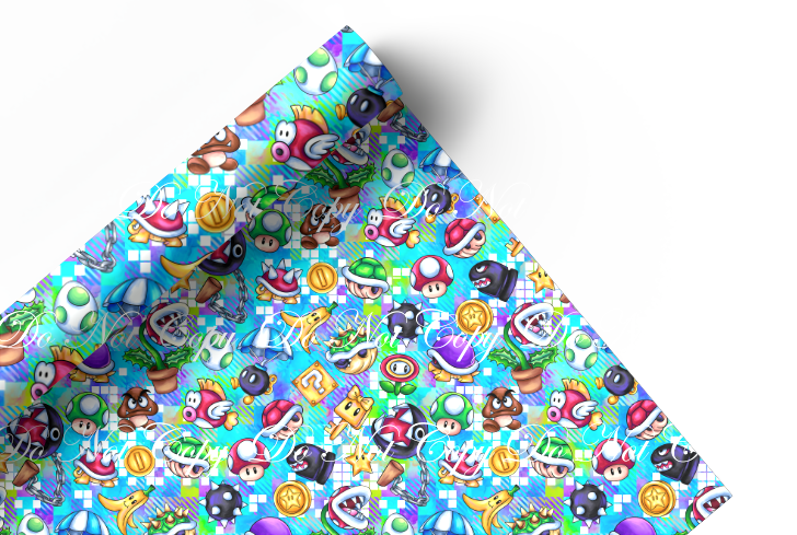 Preorder R83 - Super M&L- Main Print - Coordinate Blue- Vinyl