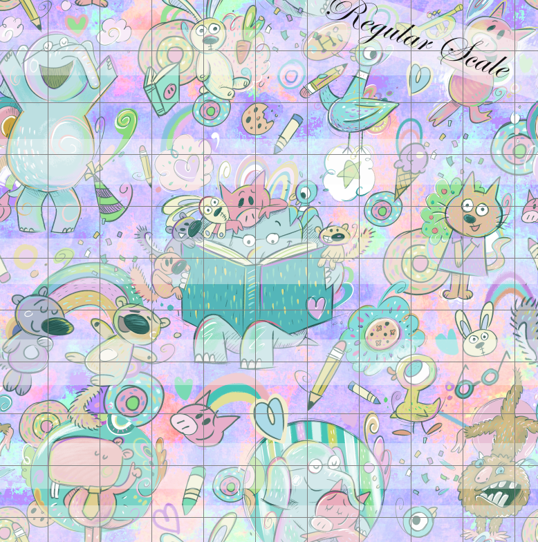 Preorder R59- The Piggy, The Elephant and The Birdie- Main Pale Version- Purple