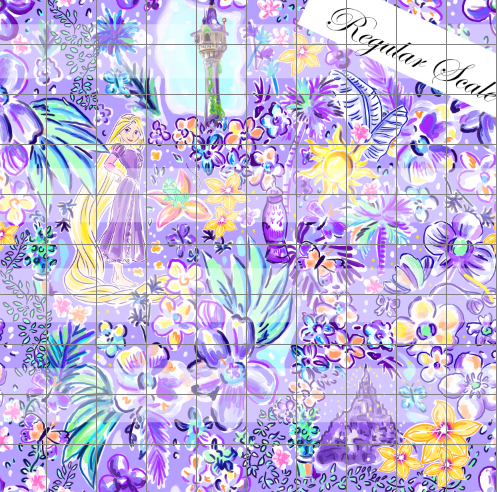 Retail R68 - LP Rapunzie- Purple/ Lilac Main - Cotton Spandex