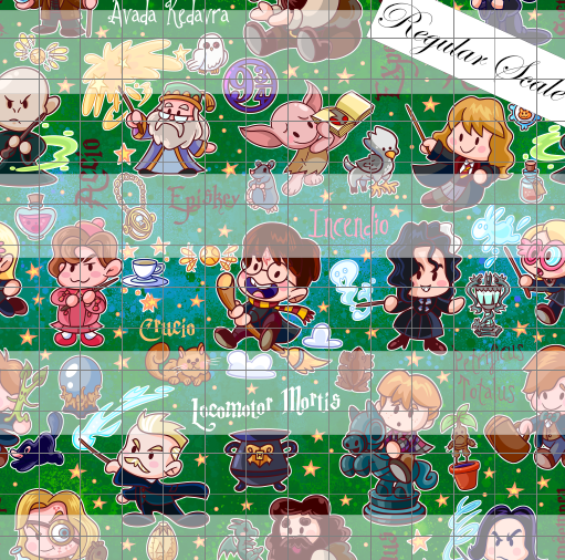 Preorder R80- Wizards Main Print- Green(Words)