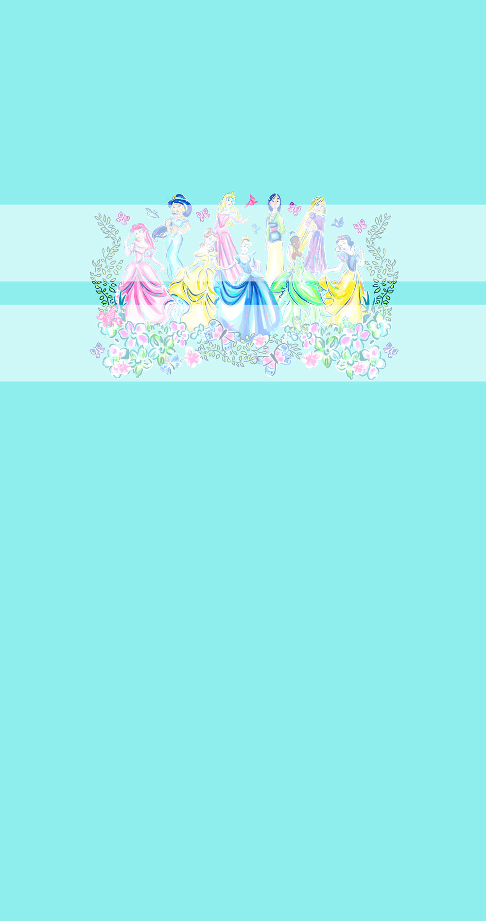 Preorder LP Princesses Panels- Child, Big kids, Adults) Teal 2