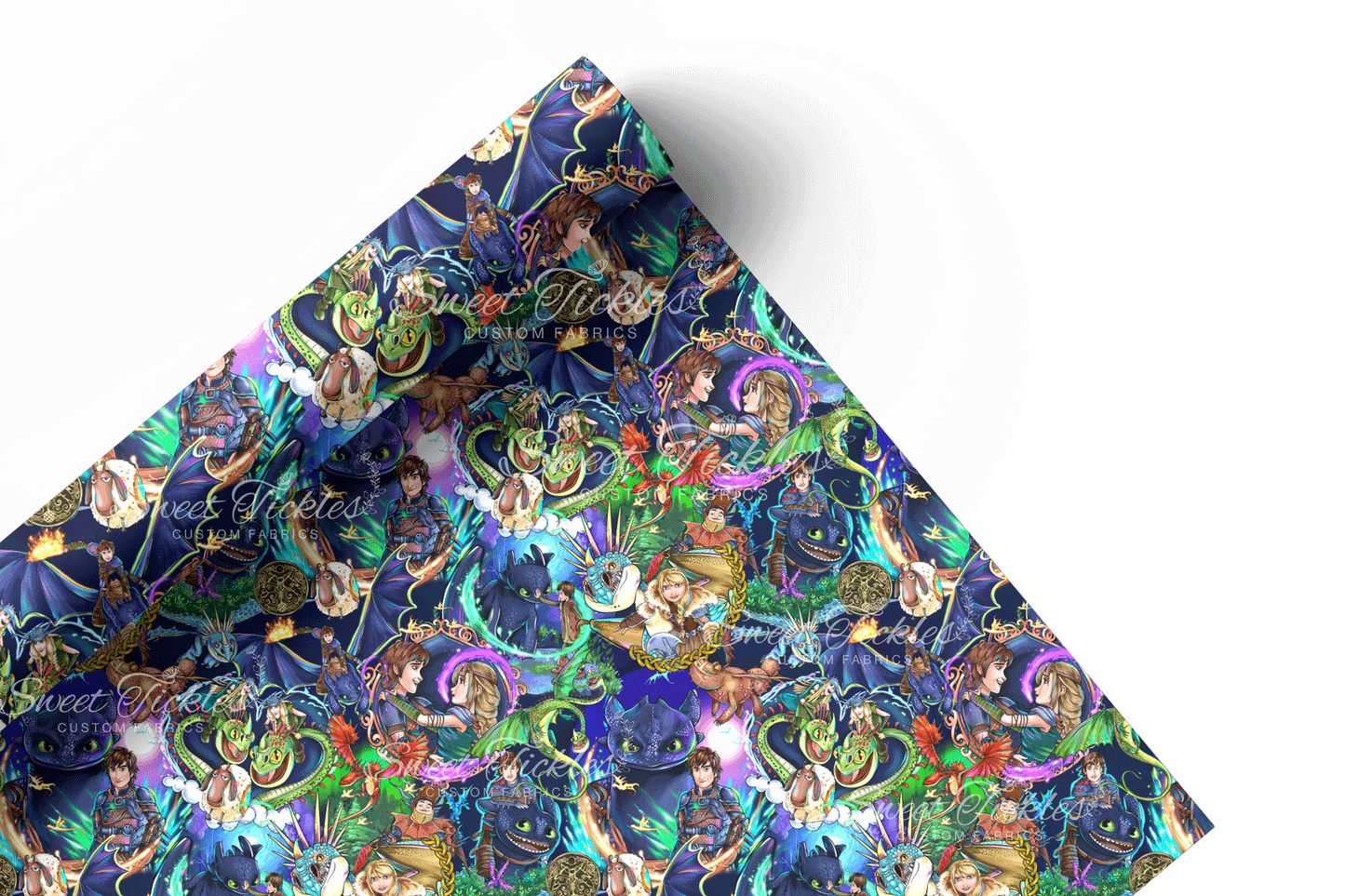 Preorder R75 Dragons and Vikings - Animals Main Print- Dark Stacked Vinyl