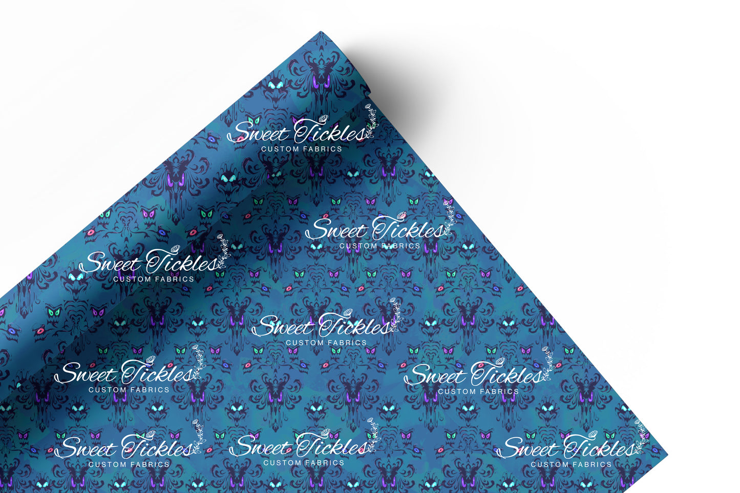 Preorder R73 Haunted Mansion Damask- Blue Vinyl