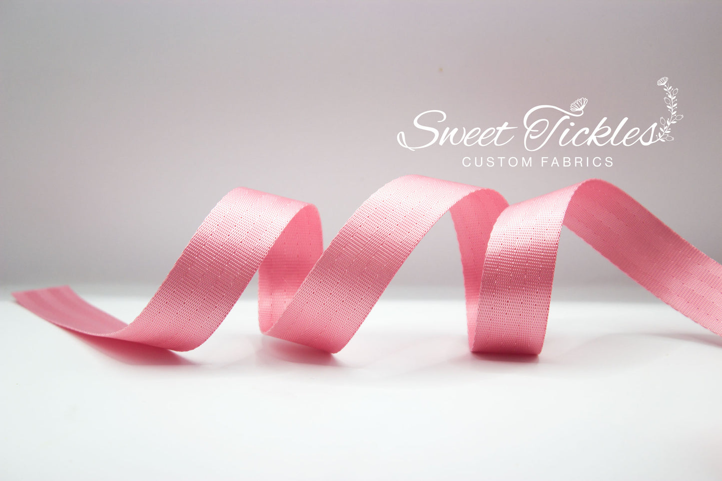 Retail - Seatbelt Webbing- Bubblegum Pink - 1"