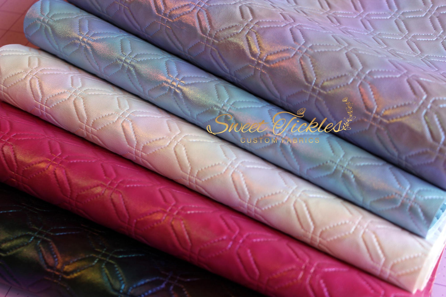 Sale 12" Rolls 5 Rolls Bundle- Quilted Octagon Vinyl