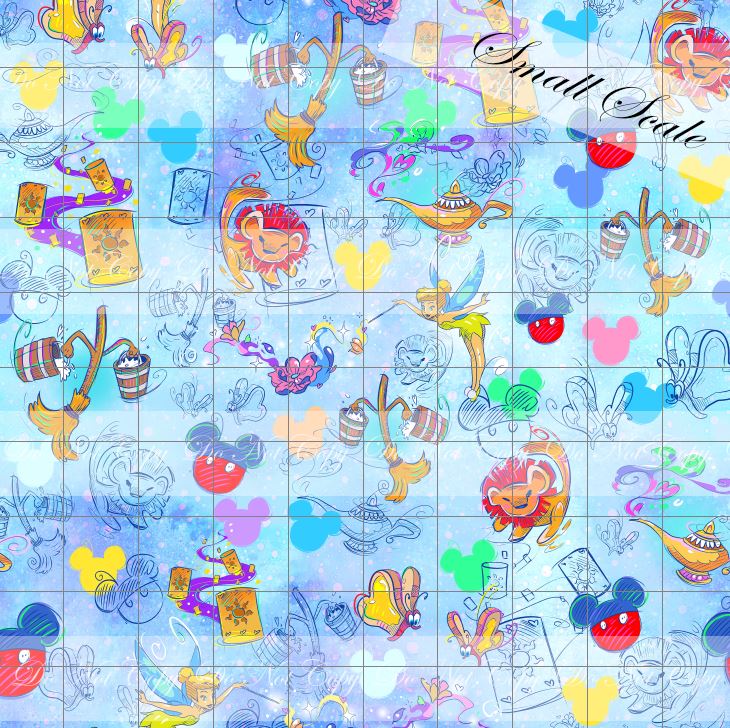 Retail R56- Mickey Magic- Coordinate Blue- Waterproof Canvas