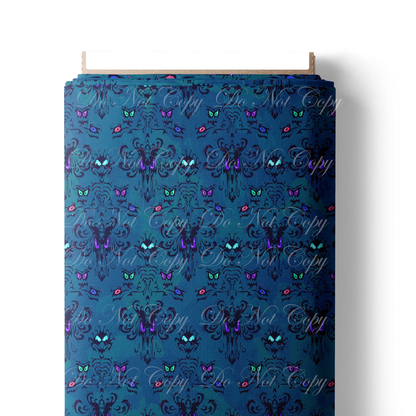 Preorder R73-Haunted Mansion- Damask Print - Blue