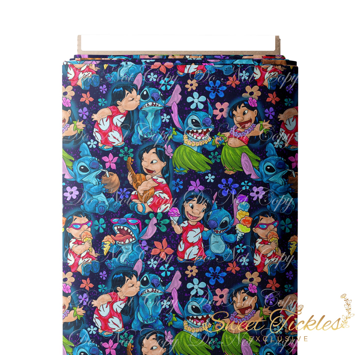 Retail Aloha -Lilo and Stitch Main Print Dark Blue - Sweet Luxe