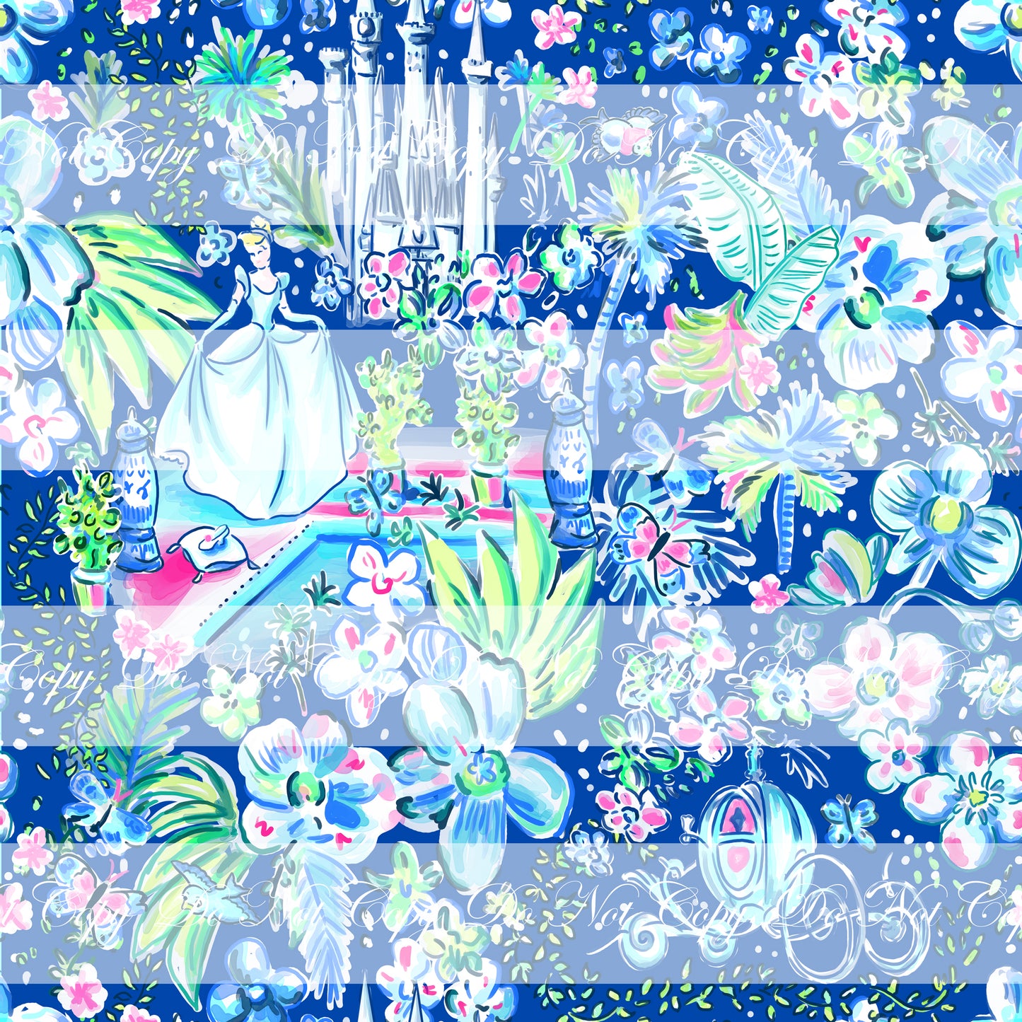 Retail R68- LP Cinderella- Dark Blue Main - Cotton Spandex